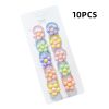 10pcs/set Girls Cartoon Nylon Scrunchie Kids Ponytail Holder Hair Bands Rubber Band Headband Fashion Hair Accessories - A- 6