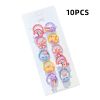 10pcs/set Girls Cartoon Nylon Scrunchie Kids Ponytail Holder Hair Bands Rubber Band Headband Fashion Hair Accessories - A- 3