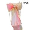 Chiffon Bow Ribbon Girls Hairpins Cute Colorful Bows Flowers Children Hair Clips Fashion Hair Accessories - A- 1