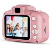 Kids Digital Camera w/ 2.0' Screen 12MP 1080P FHD Video Camera 4X Digital Zoom Games - Pink