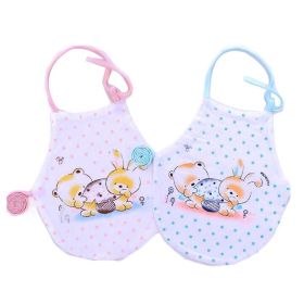 2 Pieces Cotton Baby Belly Band Pink Blue Bear Baby Bibs Soft Cover Keep Warm Bellyband - Default