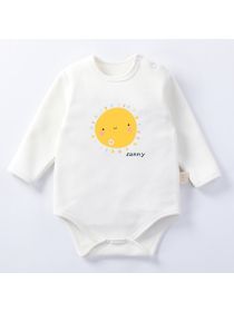 Fleece Thickened Baby Jumpsuit for Autumn and Winter Warmth - 110cm