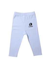 Baby Cotton Pants, Breathable and Comfortable - 110cm - light blue