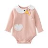 Baby Girl Cartoon Shape Long Sleeve Cute Onesies Bodysuit - 59 (0-3M) - Pink