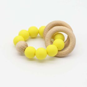 Baby Multicolor Chewable Teether Chain Soothing Chain - Average Size (0-8Y) - Light Yellow