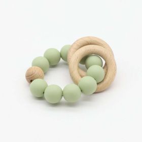 Baby Multicolor Chewable Teether Chain Soothing Chain - Average Size (0-8Y) - Green