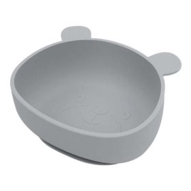 Baby Cartoon Panda Shape Complementary Food Training Silicone Bowl - Average Size (0-8Y) - Grey