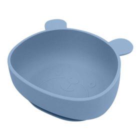 Baby Cartoon Panda Shape Complementary Food Training Silicone Bowl - Average Size (0-8Y) - Blue