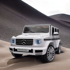 Licensed Mercedes-Benz G500,24V Kids ride on toy 2.4G W/Parents Remote Control,electric car for kids,Three speed adjustable,Power display, USB,MP3 ,Bl