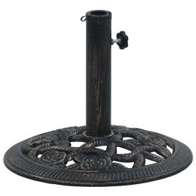 Umbrella Base Bronze 19.8 lb 15.7" Cast Iron - Black