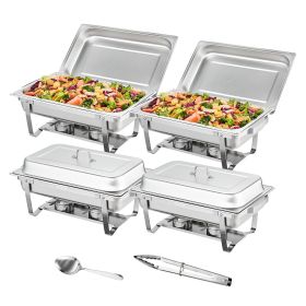 VEVOR Rectangle Chafing Dish Set - 4-Pack