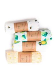 Organic Cotton Muslin Essential Baby Set - Gender Neutral Swaddle Bundle