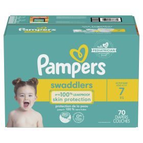 Pampers Swaddlers Diapers Enormous Pack Size 7, 70 Count - Pampers