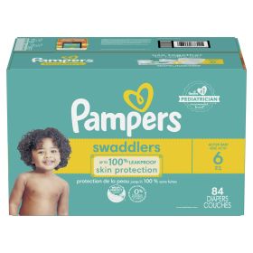 Pampers Swaddlers Diapers Enormous Pack Size 6, 84 Count - Pampers