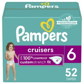 Pampers Cruisers Active Fit Taped Diapers Size 6, 52 Count - Pampers