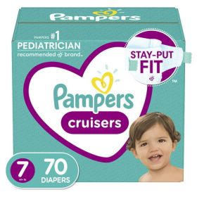Pampers Cruisers Active Fit Taped Diapers Size 7, 70 Count - Pampers