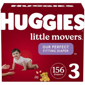 Huggies Little Movers Baby Diapers Size 3;  156 Count - Huggies