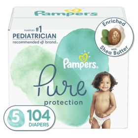 Pampers Pure Protection Diapers, Size 5, 104 Count - Pampers