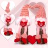 Valentines Day Gift Gnome Faceless Gnome Doll Plush Elf Doll Decor Stuffed Ornament Wedding Table Decor Kids Toy Home Room Decor - 2pcs A - CN