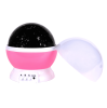 LED Star Sky Projector Night Light Kids Rotating Starry Night Lamp USB Sleep Light Xmas Gift - Pink