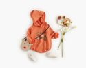 Baby Girl 1pcs Cartoon Pattern Long Sleeved Funny Onesies With Hat - 66 (3-6M) - Orange