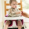 Ingenuity Baby Base 2-in-1 Booster Feeding High Chair and Floor Seat with Self-Storing Tray, Pink Flambe - Ingenuity