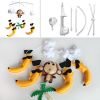 Baby Crib Musical Mobile Hanging Nursery Room Decor Newborn Bedding Crib; Monkey and Banana - Default