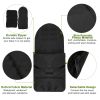 Baby Stroller Sleeping Bag Newborn Swaddle Wrap Toddle Winter Warm Footmuff Blanket  - Black