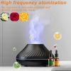 Air Humidifier Diffusers Essential Oil Diffuser USB Portable Humidifier Volcanic Flame Aroma Diffuser Essential Oil Lamp Bedroom - white - rose - Chin