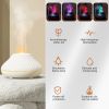 Air Humidifier Diffusers Essential Oil Diffuser USB Portable Humidifier Volcanic Flame Aroma Diffuser Essential Oil Lamp Bedroom - black - fragrant -