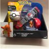 TOMY Pokemon Pokeball Belt Pikachu Pokeball Pocket Monster Deformation Model Toy Set Cosplay Action Doll Model Children's Toys - With box-mini Q - One