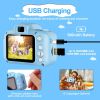 Kids Digital Camera w/ 2.0' Screen 12MP 1080P FHD Video Camera 4X Digital Zoom Games - Blue