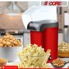Popcorn Machine Hot Air Electric Popper Kernel Corn Maker Bpa Free No Oil 5 Core POP - Red