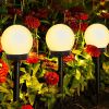 2/4/8pcs Led Solar Garden Light Solar Lamp Outdoor Waterproof Lawn Light Pathway Landscape Lamp For Home Yard Driveway Lawn Park - White light - 4pcs