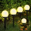 2/4/8pcs Led Solar Garden Light Solar Lamp Outdoor Waterproof Lawn Light Pathway Landscape Lamp For Home Yard Driveway Lawn Park - Warm light - 4pcs