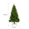6-FT Artificial Christmas Tree with 1079 Tips,260LED, Unlit Hinged Spruce PVC/PE Xmas Tree for Indoor Outdoor, Green  - Green