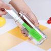 Silicone Cleaning Bottle Brush Silica Gel Cleaning Brush Bottle Cup Cleaning Brush for Glass Cup Thermos Coffee Mug Long Handle Dishwashing Tool - bla