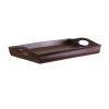 Winsome Wood Espresso & Wood Sedona Bed Tray Curved Side; Foldable Legs; Large Handle; Antique Walnut - 94725