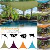 13.12ft Shade Sail Patio Cover Shade Canopy Camping Sail Awning Sail Sunscreen Shelter Triangle Cover - Orange