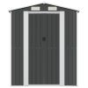 Garden Shed Anthracite 75.6"x75.2"x87.8" Galvanized Steel - Anthracite