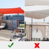 20'x23' Rectangle Sun Shade Sail/ Watermalon Red - LA01