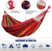 Outdoor Garden Camping Hammock With Straps;  Durable Hammock Holds - Blue - 280*80cm