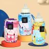 USB Milk Water Warmer; Travel Stroller Insulated Bag; Baby Nursing Bottle Heater; Newborn Infant Portable Bottle Feeding Warmer - Style A