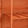 Garden Storage Shed 47.2"x19.6"x35.8" Wood - Brown