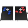 Cornhole Set with Foldable Design and Side Handle - black