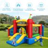 Inflatable Bounce House Kids Slide Jumping Castle without Blower - as show