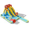 Inflatable Dual Slide Water Park Climbing Bouncer with 735W Air Blower - as show