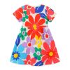 Baby Girl All Over Floral Pattern Crewneck Short Sleeve Dress - 90 (12-24M) - Red