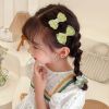 Chiffon Bow Ribbon Girls Hairpins Cute Colorful Bows Flowers Children Hair Clips Fashion Hair Accessories - B- 2