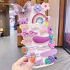 New Fashion 14 Pieces Set Children's Cute Flower Fruit Animal Candy Color Hairpin Sets - Purple